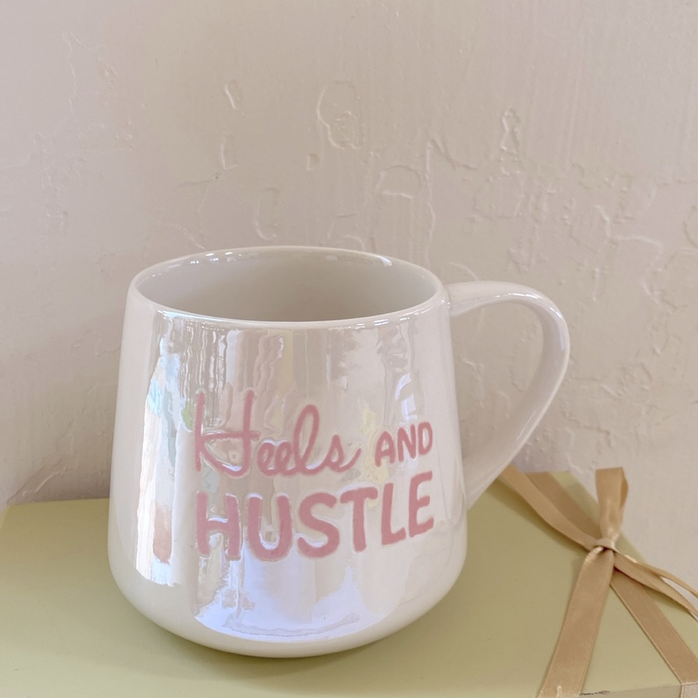 “Heels & Hustle Glossy Ceramic Mug